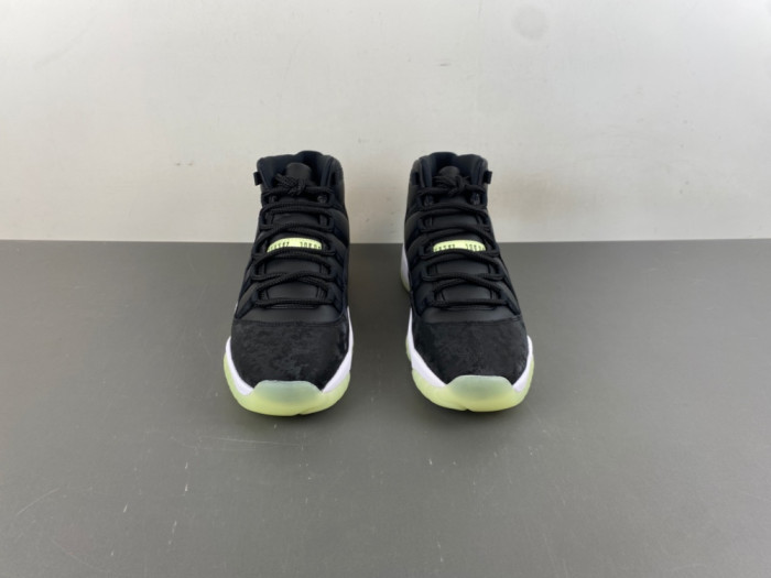 Air Jordan 11 Retro Black Barely Volt - IB1378-001