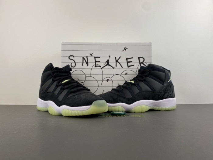 Air Jordan 11 Retro Black Barely Volt - IB1378-001