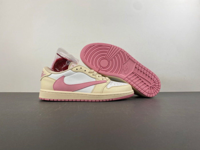 Air Jordan 1 Retro Low OG SP Travis Scott Shy Pink IQ7604-100