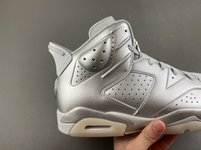 Air Jordan 6 Retro PSG Paris Saint-Germain Silver IQ5135-001