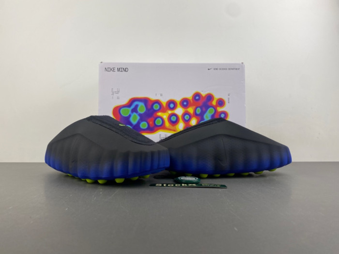 Nike Mind 001 Flyknit Slide Hyper Royal Black IR2175-400
