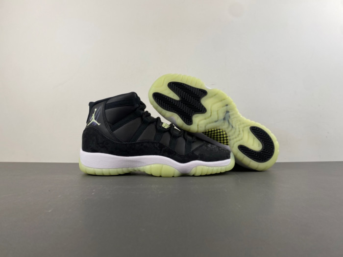 Air Jordan 11 Retro Black Barely Volt - IB1378-001