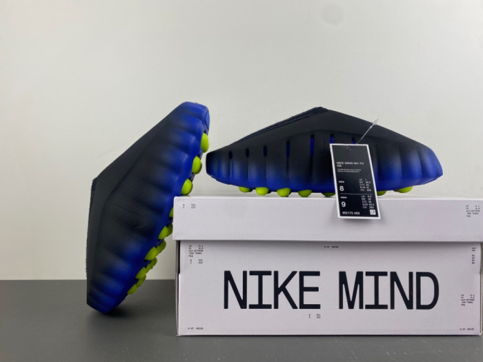 Nike Mind 001 Flyknit Slide Hyper Royal Black IR2175-400