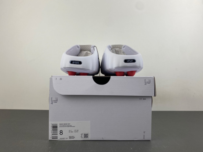 Nike Mind 001 Slide White Speed Red HQ4307-101