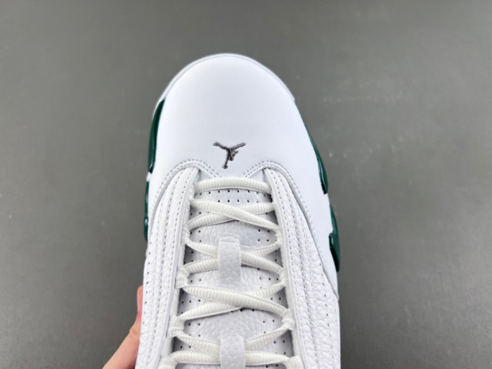 Air Jordan 14 Retro White Forest Green 311832-131