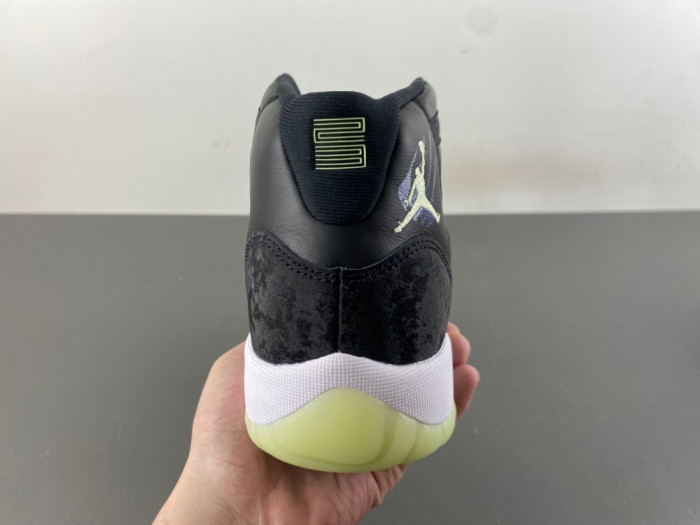 Air Jordan 11 Retro Black Barely Volt - IB1378-001