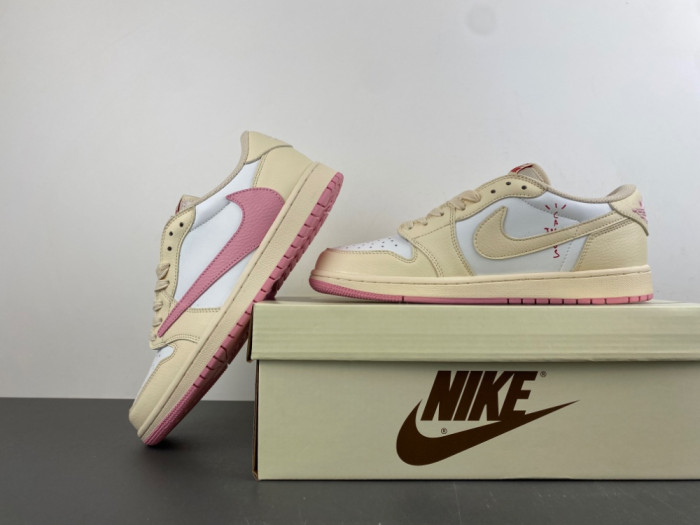 Air Jordan 1 Retro Low OG SP Travis Scott Shy Pink IQ7604-100