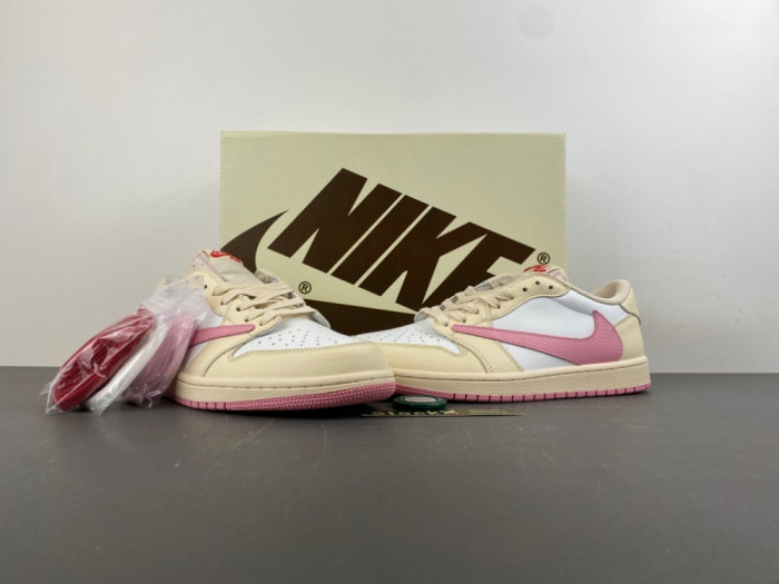 Air Jordan 1 Retro Low OG SP Travis Scott Shy Pink IQ7604-100