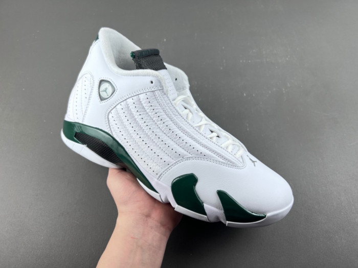 Air Jordan 14 Retro White Forest Green 311832-131