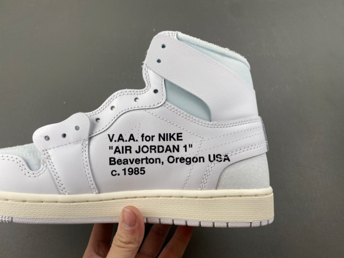 Virgil Abloh Archive x Air Jordan 1 Retro High Off-White Alaska AA3834-100