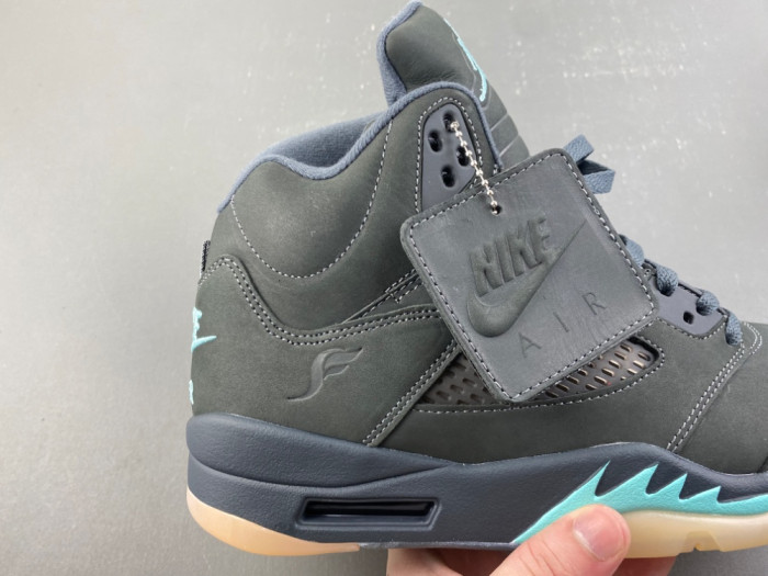 Air Jordan 5 Retro SoleFly Black Aurora Green IU0734-001