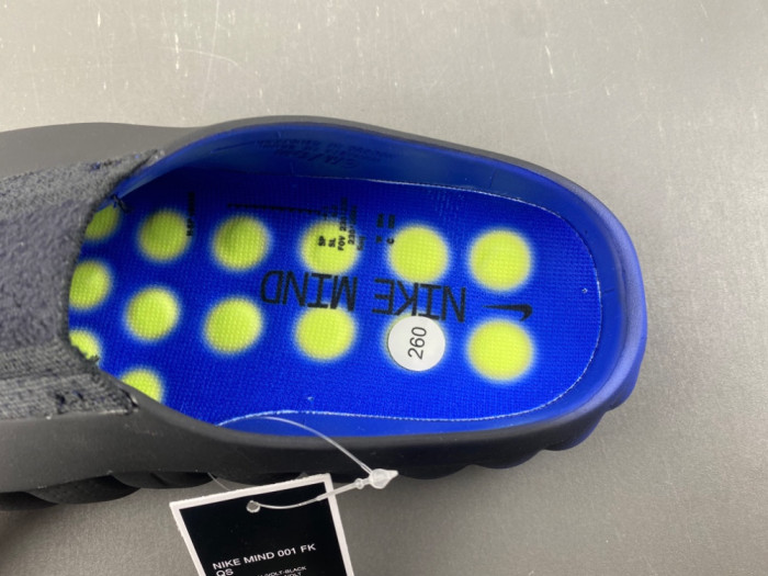 Nike Mind 001 Flyknit Slide Hyper Royal Black IR2175-400