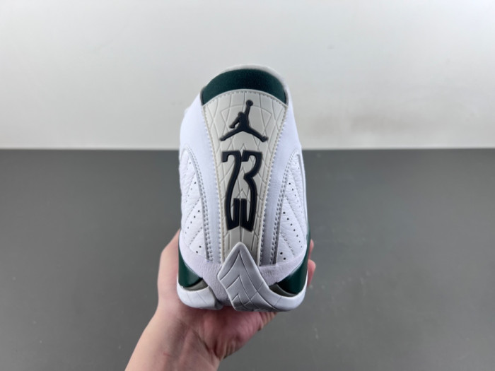 Air Jordan 14 Retro White Forest Green 311832-131