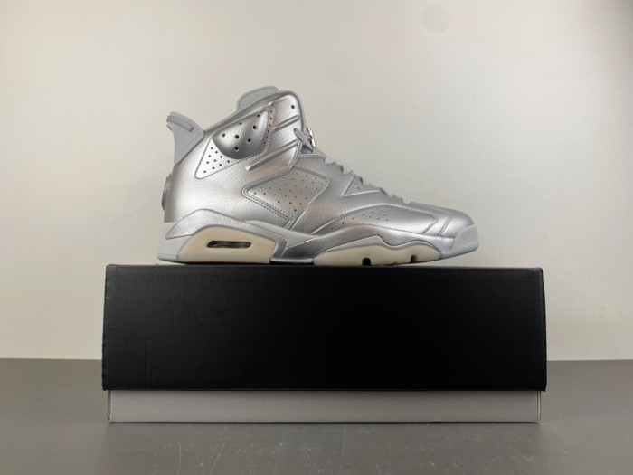 Air Jordan 6 Retro PSG Paris Saint-Germain Silver IQ5135-001