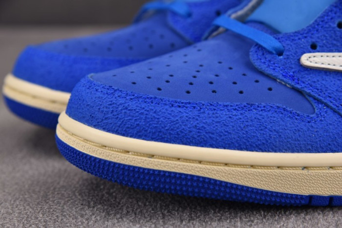 Air Jordan 1 Retro Low OG SP Fragment x Travis Scott Blue DM7866 - 400
