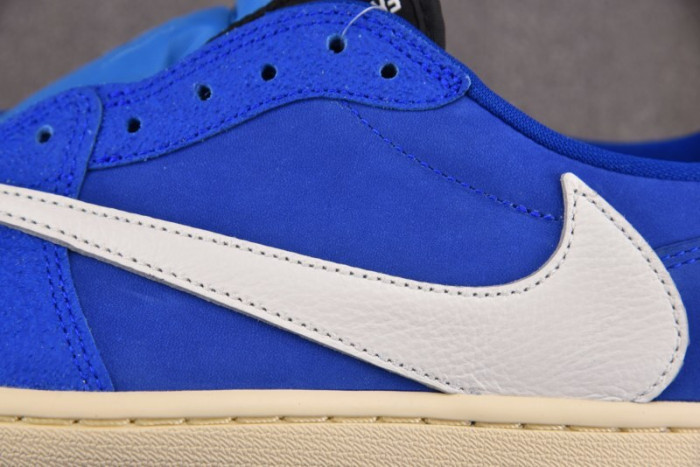 Air Jordan 1 Retro Low OG SP Fragment x Travis Scott Blue DM7866 - 400
