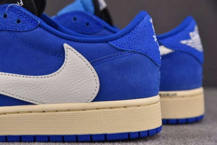 Air Jordan 1 Retro Low OG SP Fragment x Travis Scott Blue DM7866 - 400
