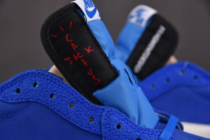 Air Jordan 1 Retro Low OG SP Fragment x Travis Scott Blue DM7866 - 400