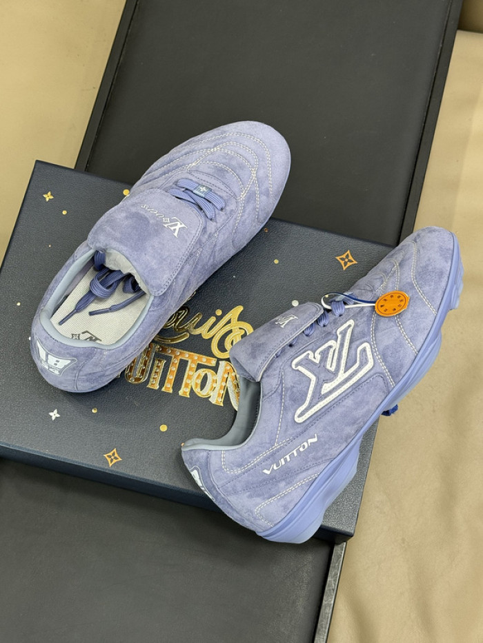 Lou1su1tt Footprint Soccer Blue