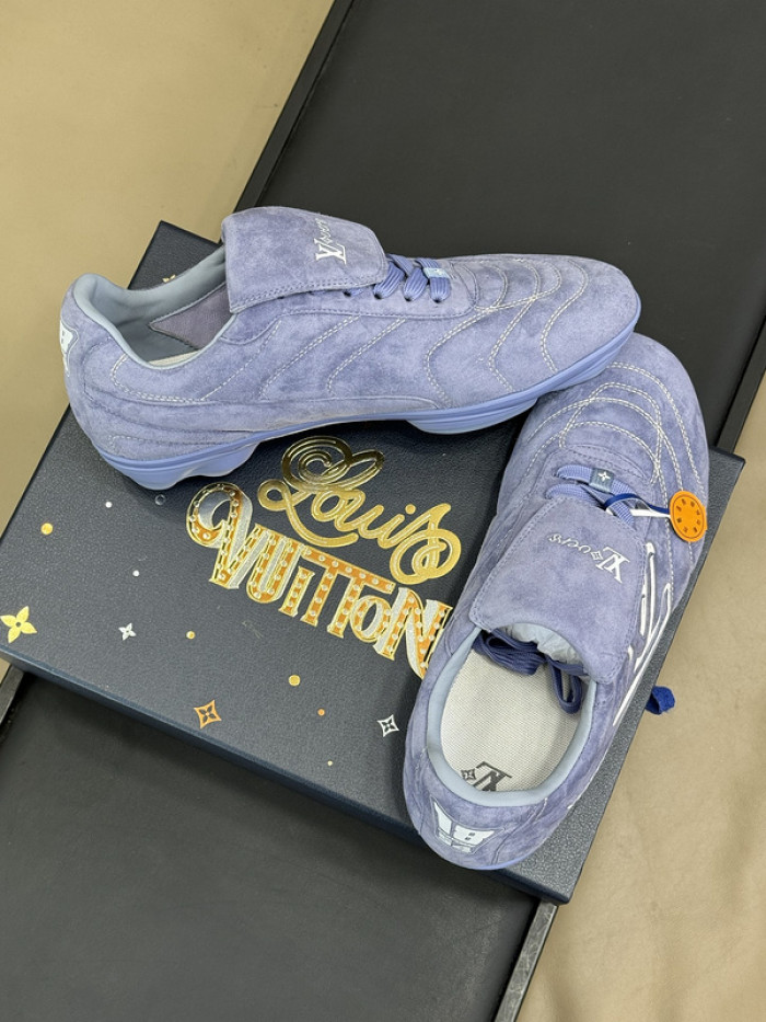 Lou1su1tt Footprint Soccer Blue